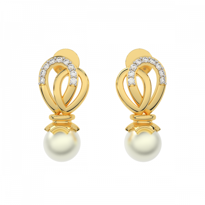 Wedding Pearl Earrings w Diamonds in Floral Design, Wedding Dangle Earrings  For Sale at 1stDibs | wedding diamond drop earrings, dangling pearl earrings,  diamond and pearl earrings wedding