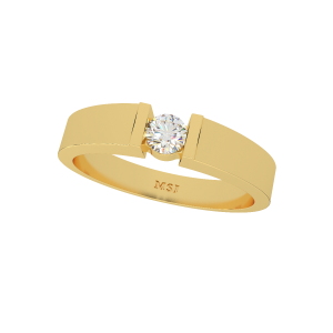 The Captive Solitaire Gold Diamond Solitaire Ring