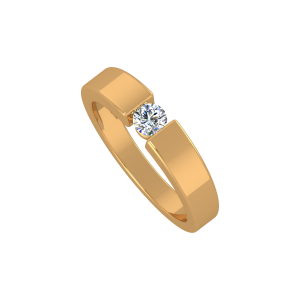 The Solitaire Allure Gold Diamond Ring
