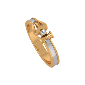 The Supreme Shiva Gold Diamond Ring