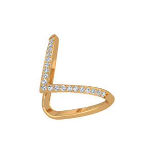 The Zig Swag Gold Diamond Ring