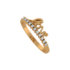 The Love Pop Gold Diamond Ring