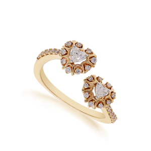 The Rose Gold Diamond Heart Ring
