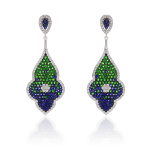 The Sapphire and Diamond Dangler Earrings