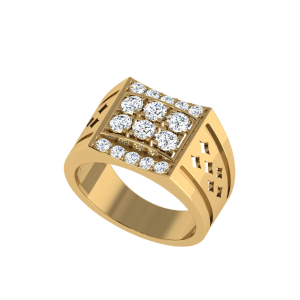  The Frederick Men`s Diamond Ring W/ Enamel