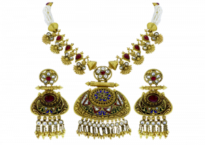 Ethnic Tassel Royal Gold Necklace