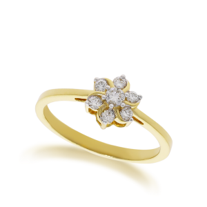 The Daily Wear 7 diamonds flower ring