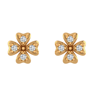 Just Blooms Diamond Stud Earrings