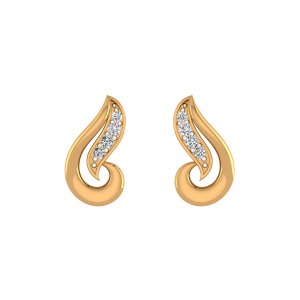 Little Twirls Diamond Stud Earrings