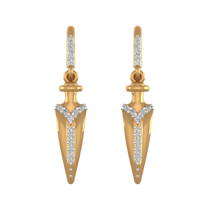 Dangling Saga Diamond Drop Earrings
