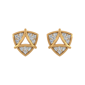 Cutsy Curtsy Diamond Stud Earrings