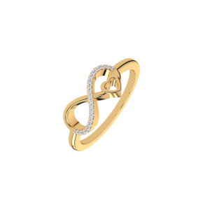 Forever yours diamond and gold ring For Her