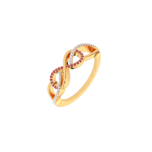 The Eternity - Diamond and Gold Ring For Her