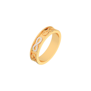 Eternal love gold and diamond band For Him