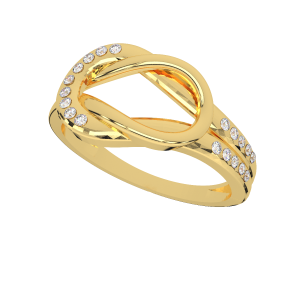  Blooming love diamond and gold ring For Her