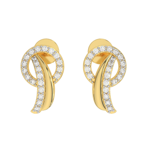 The Posy Gold Diamond Earrings