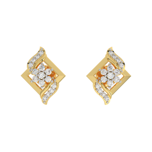 The Joyous Gold Diamond Earrings