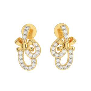 The Fashion Gold Diamond Earrings