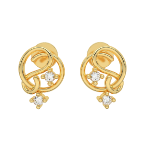 The Harmony Gold Diamond Earrings