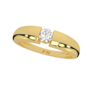 The Magic Solitaire Gold Diamond Ring