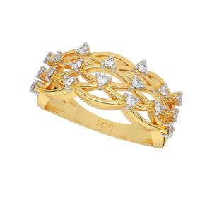The Heavens Gold Diamond Ring
