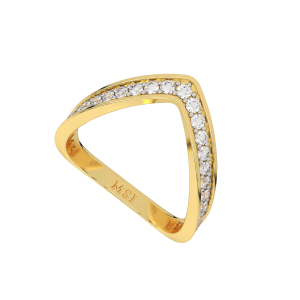 The French Glam Gold Diamond Ring