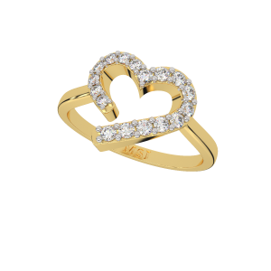 Way To Heart Gold Diamond Ring