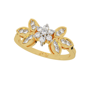 The Happy Moments Floral Diamond Ring