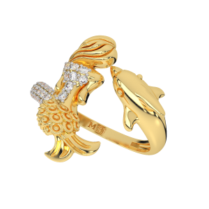 The Mermaid Gold Diamond Ring