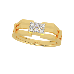 The Golden Merger Gold Diamond Men's Ring