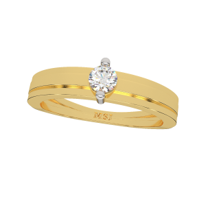 The Solitaire Fling Gold Diamond Ring