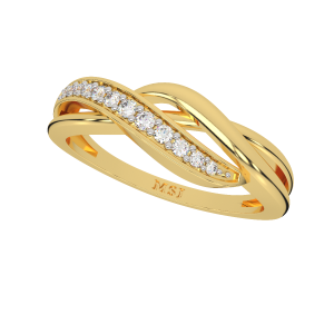 The Golden Tickle Gold Diamond Ring
