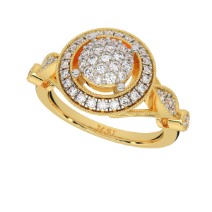 The Solitaire Saga Gold Diamond Ring