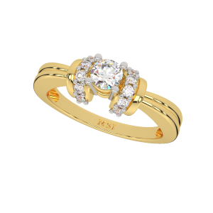 The Solitaire Treats Gold Diamond Solitaire Ring