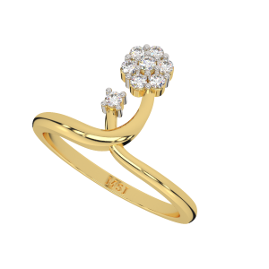 The Flower In Spring Gold Diamond Ring