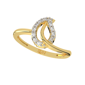 Paisley Revived Gold Diamond Ring