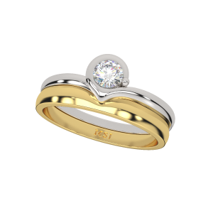 Me & You Couple Gold Diamond Ring For Him