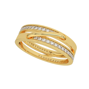 The Electric Pick Gold Diamond Ring