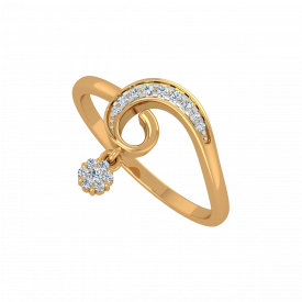 The Floral Way Gold Diamond Ring