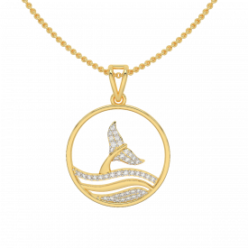 In Joy Fish Gold Diamond Pendant